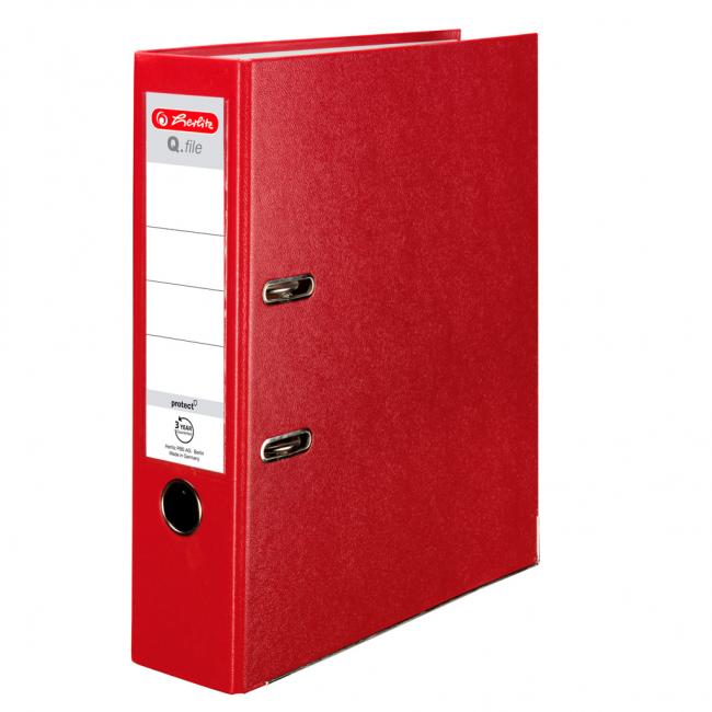 [HL001820] Aktenordner Herlitz Q.file 8cm bordeauxrot