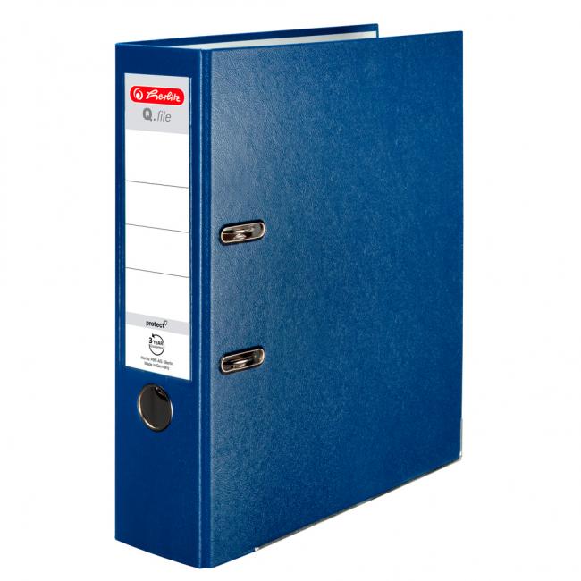 Hebelordner Herlitz Q.file 8cm blau