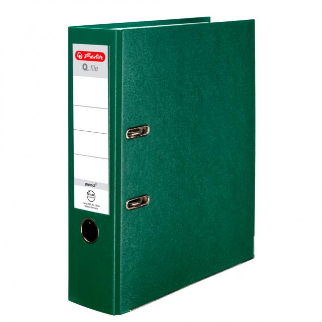 [HL001840] Hebelordner Herlitz Q.file 8cm grün