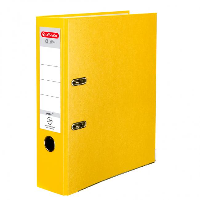 [HL001850] Hebelbogenfeile Herlitz Q.file 8cm gelb