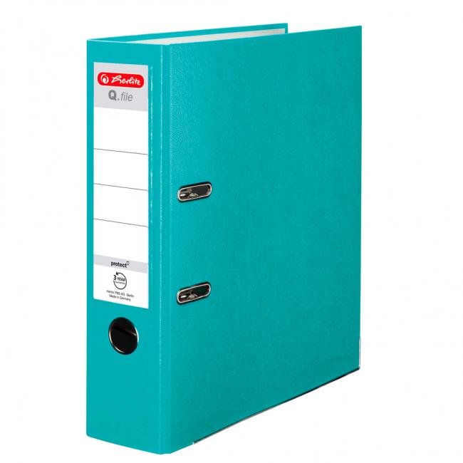 [HL001860] Aktenordner Herlitz Q.file 8cm türkis
