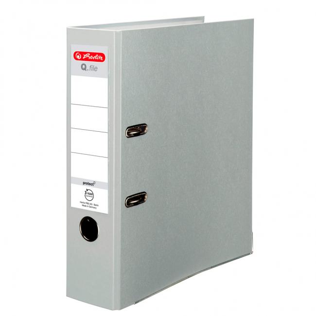[HL001870] Hebelordner Herlitz Q.file 8 cm grau