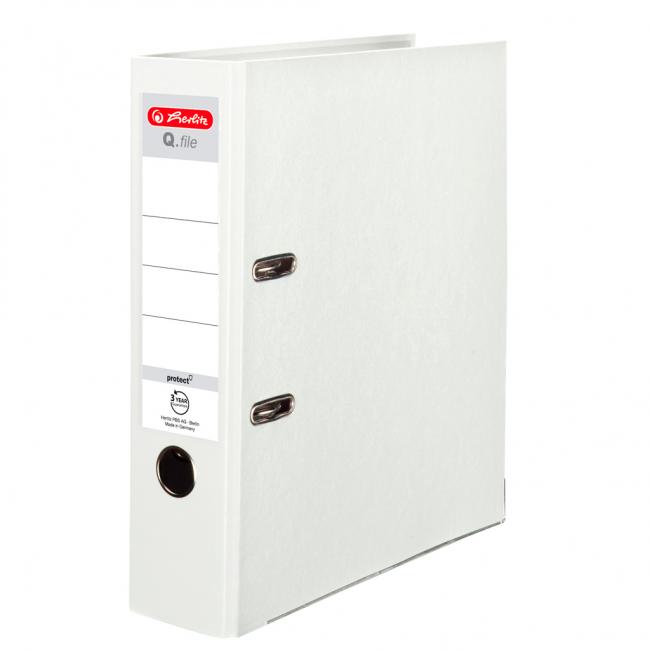 Hebelordner Herlitz Q.file 8 cm weiß