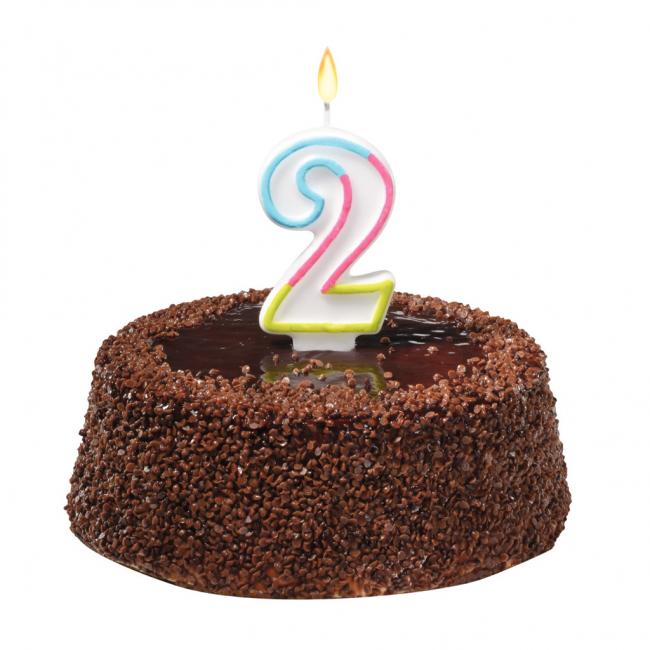 Kuchenkerze Nummer 2