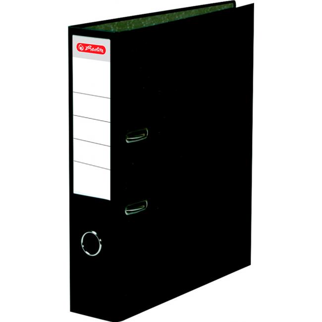 Hebelordner Herlitz Marble 8 cm schwarz