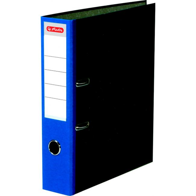 Hebelordner Herlitz Marmor 8 cm blau
