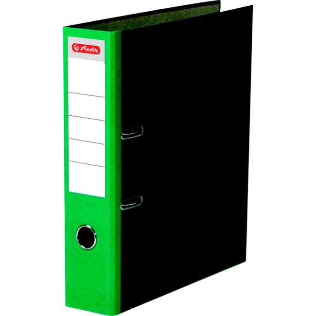 Hebelordner Herlitz Marmor 8 cm grün