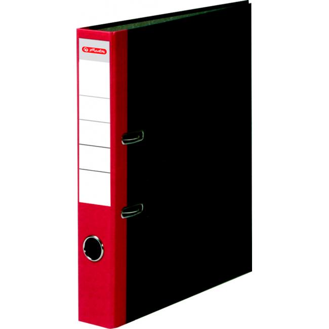 Aktenordner Herlitz Marmor 5cm rot