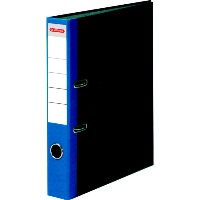 Hebelordner Herlitz Marmor 5 cm blau