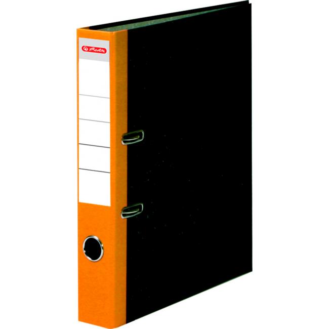 Hebelordner Herlitz Marmor 5 cm gelb