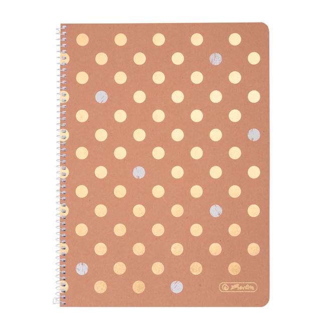[HL021741] Herlitz Pure Glam A4 Notizblock (quadratisch), 80 Blatt