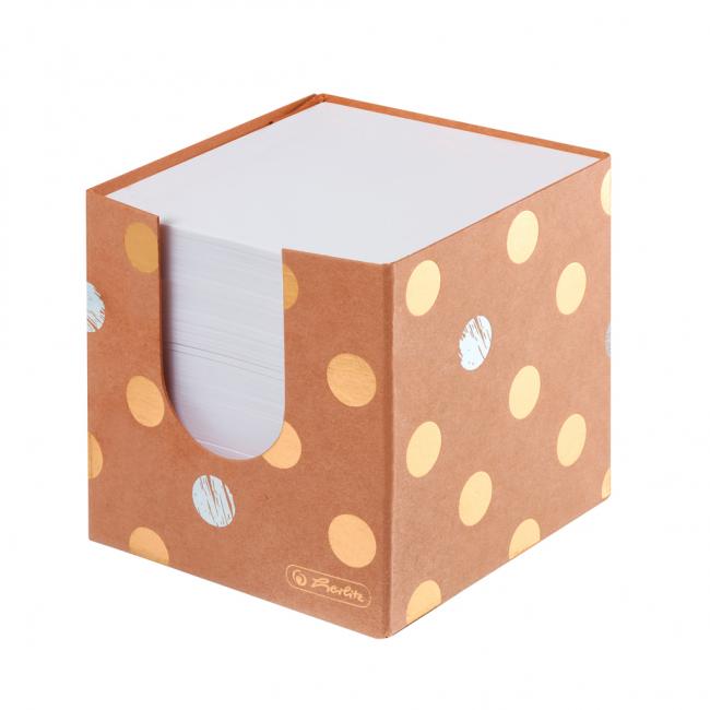 [HL021819] Herlitz Pure Glam Würfel-Notizblock, lose, 90x90x90mm Kartonverpackung