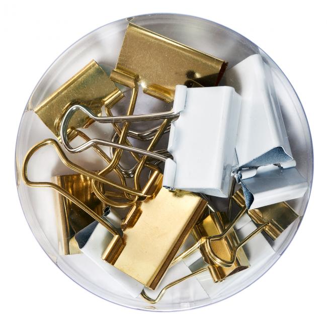 Herlitz Pure Glam Dokumentenklammern, 12 Stück, verschiedene Größen und Farben