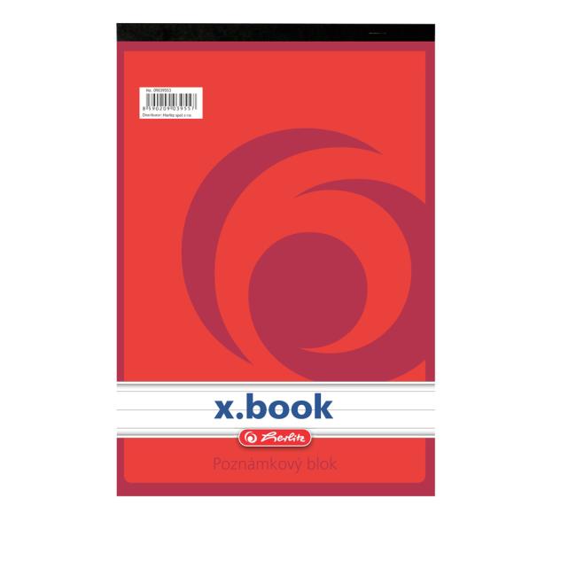 Herlitz A6 linierter Notizblock, 50 Blatt