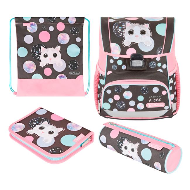 Herlitz Loop+ Cat Schulranzen, Set