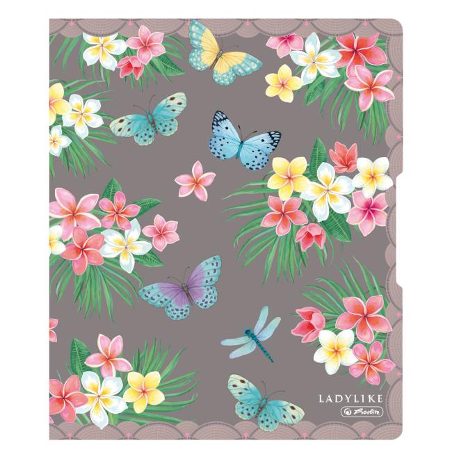 Herlitz Ladylike PP 1,6 cm Schmetterlingsordner mit 2 Ringen