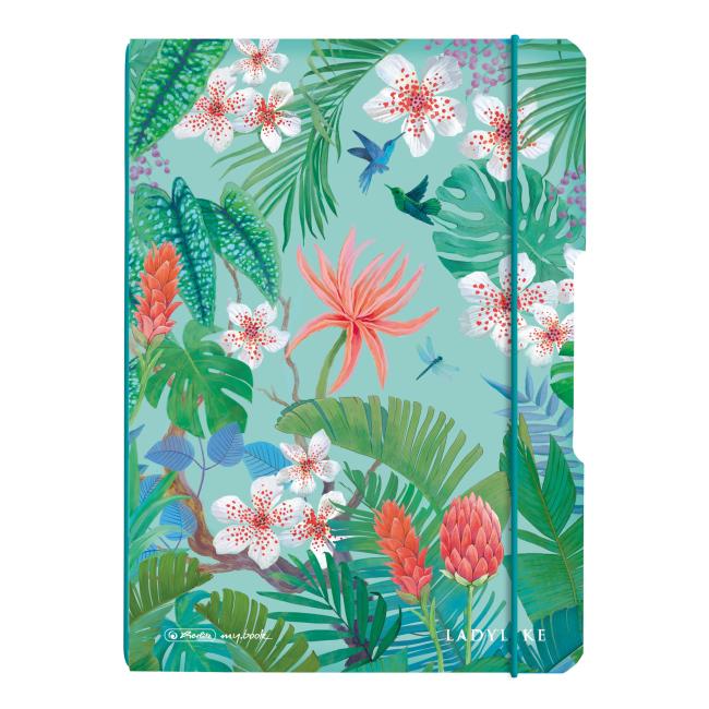 Herlitz my.book Flex Ladylike Jungle A5 Notizbuch, 40 Blatt, gepunktet