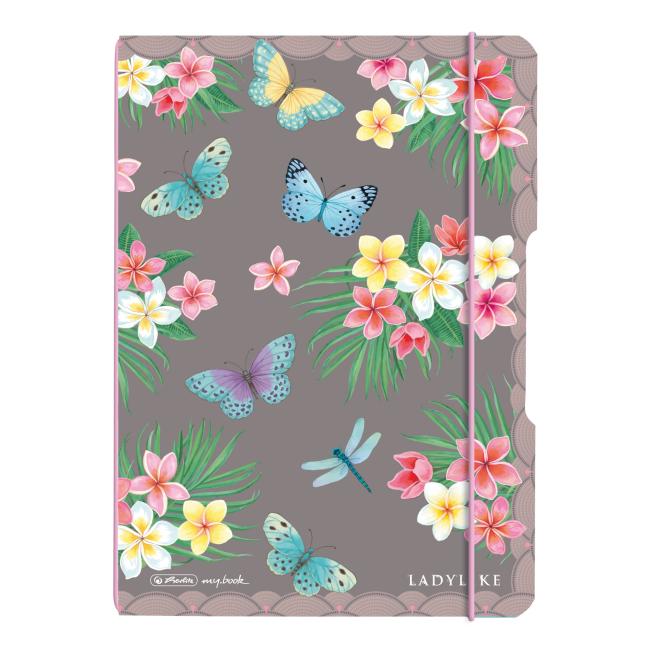 [HL044290] Herlitz my.book Flex Ladylike Butterfly A5 Notizbuch, 40 Blatt, gepunktet
