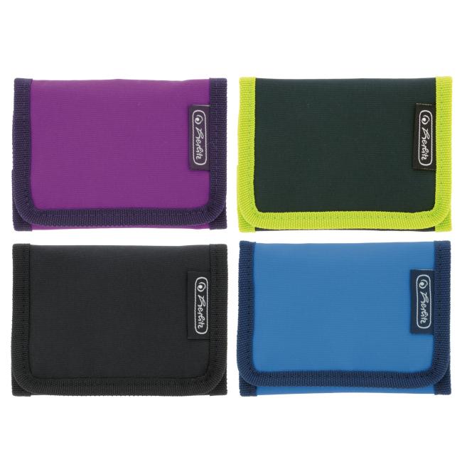 [HL046553] Herlitz Geldbörsen für Mädchen und Jungen, Farbmix, 4 Stück.