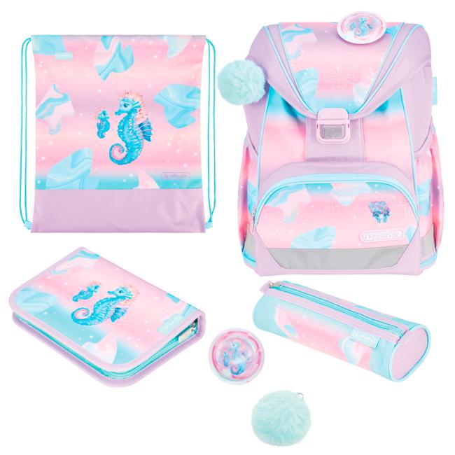 Herlitz UltraLight+Seahorse Schulranzen, Set