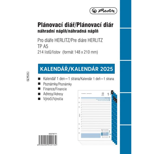 Nachfüllpackung für TP Magnum A5 2025 Tageskalender