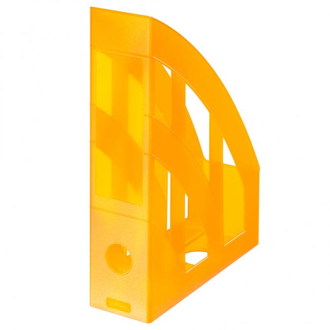 Herlitz Zeitschriftenständer transparent orange