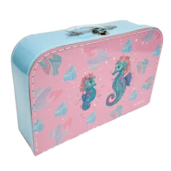 [HL075469] Herlitz Kinderkoffer 35 cm, Seepferdchen