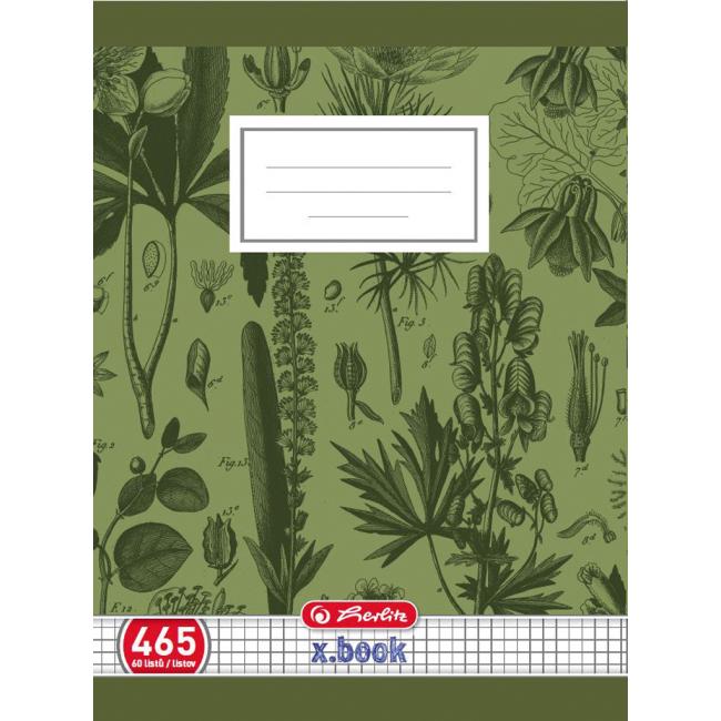 [HL078201] Herlitz 465 Notizbuch, A4, quadratisch, 70 g/m²