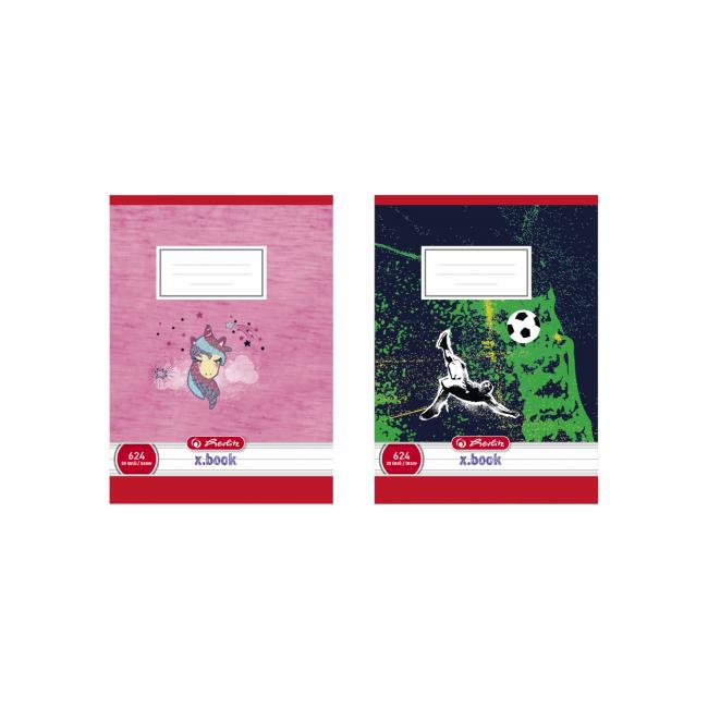 Herlitz 624 Notizbuch, A6, liniert, 70 g/m², verschiedene Motive