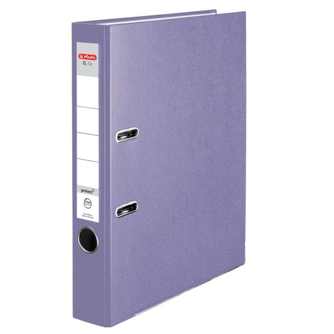 Hebelordner Herlitz Q.file 5 cm pastellviolett