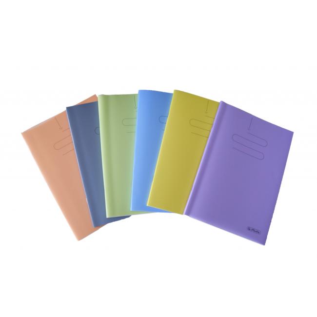 [HL091745] Herlitz 464 Notizbuch, A4, mit PP-Umschlag, Farbmix