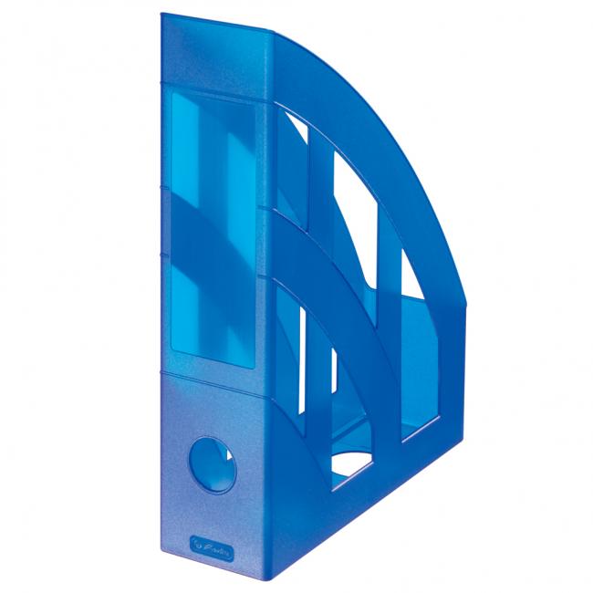 Herlitz Zeitschriftenständer transparent blau