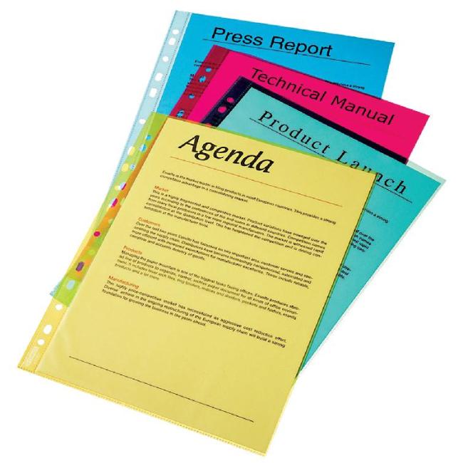 Europack Herlitz A4 glänzend 50 µm gelb 100 Stück