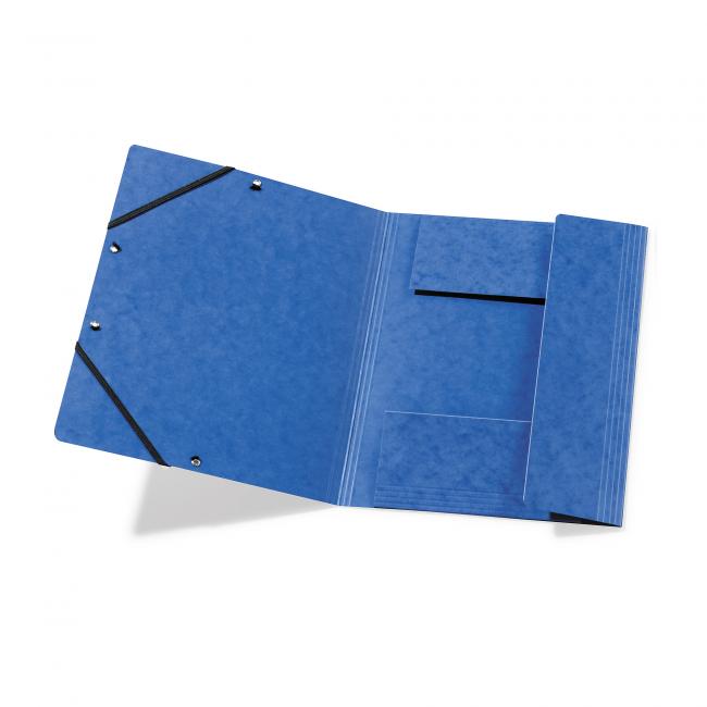 Herlitz blauer Schaumstoffbezug mit Gummiband