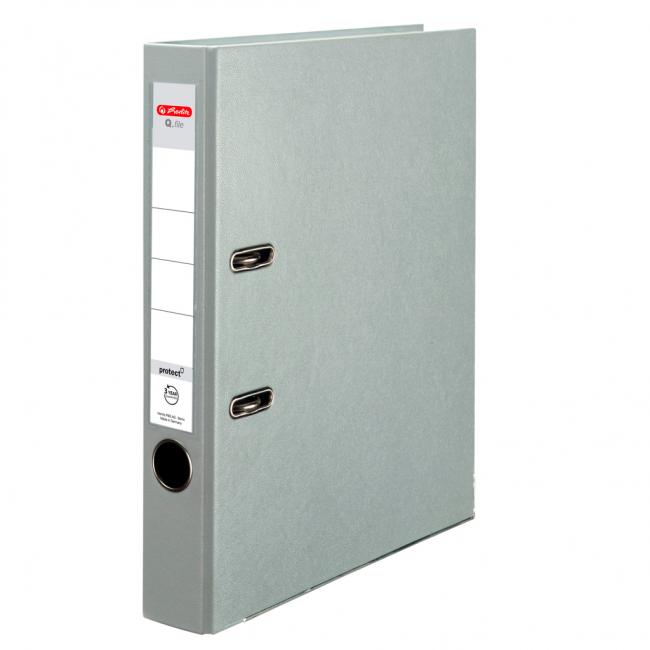 Hebelordner Herlitz Q.file 5cm grau
