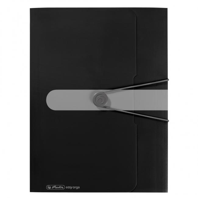 [HL205986] Plastiktüte mit Gummiband, Herlitz Easy Orga schwarz