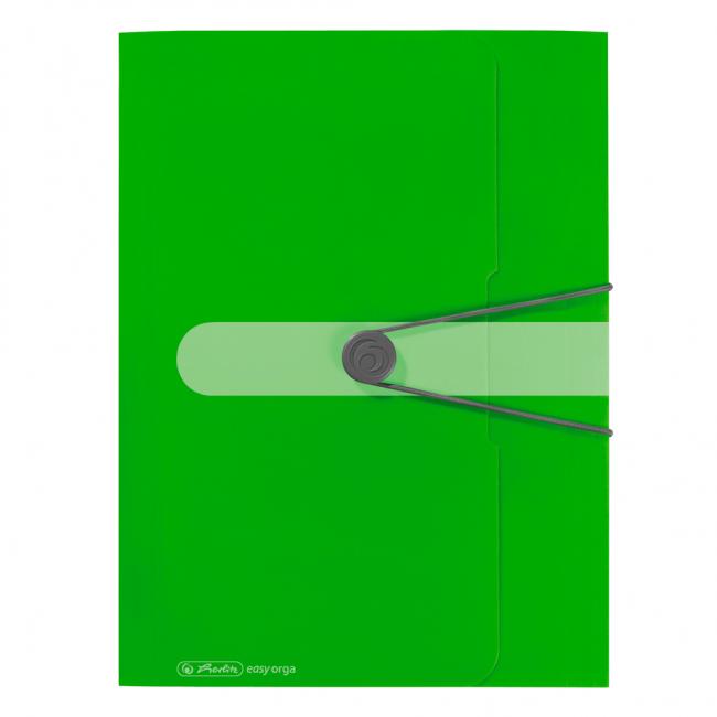 [HL206000] Plastiktüte mit Gummiband, Herlitz Easy Orga grün