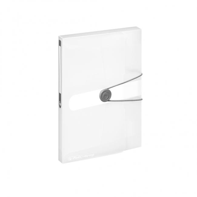 [HL206182] Kunststoffbox mit Gummiband Herlitz Easy Orga A5 PP transparent