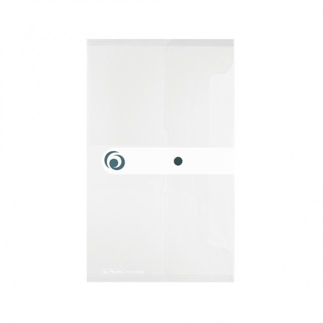 Kunststoff-DL-Hülle mit Druckknopfverschluss, Herlitz Easy Orga transparent