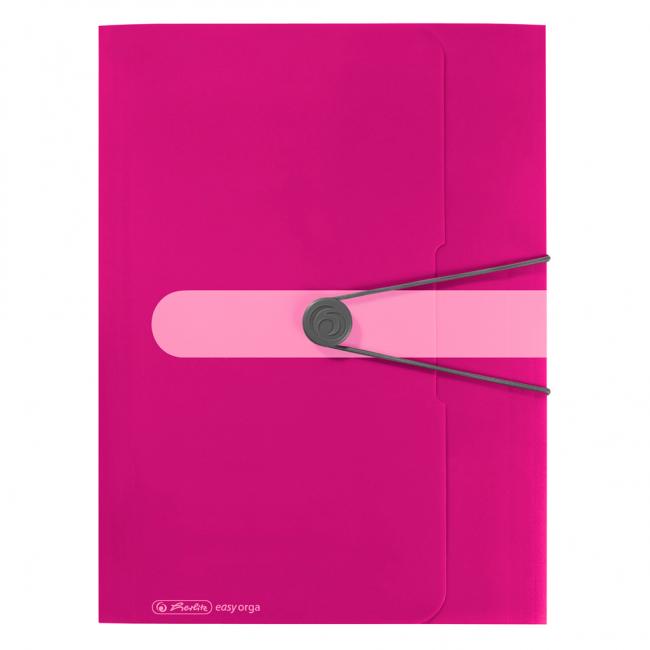 [HL216538] Plastiktüte mit Gummiband, Herlitz Easy Orga rosa