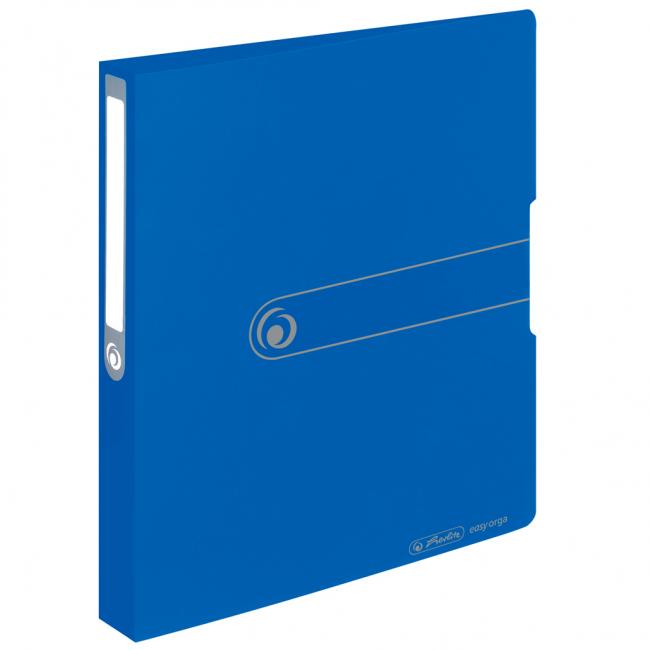 Herlitz Easy Orga PP 2-Ring-Ordner, 2,5 cm, blickdicht blau