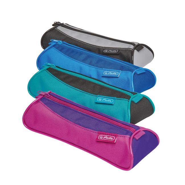 Herlity-Dreieckskoffer, 21 x 9 x 5 cm, zweifarbig, Farbmix