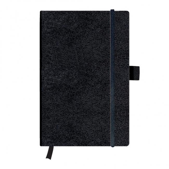 Herlitz A5 Notizbuch, liniert, schwarz