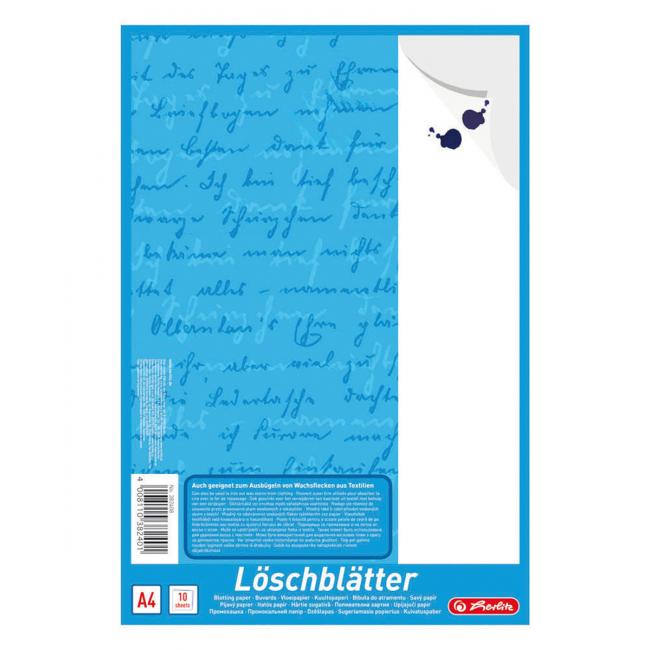 [HL382408] Herlitz Saugpapier A4, 80 g, 10 Blatt