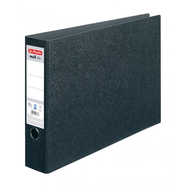 Herlitz maX.file Hebelordner A3 7,5 cm breit schwarz
