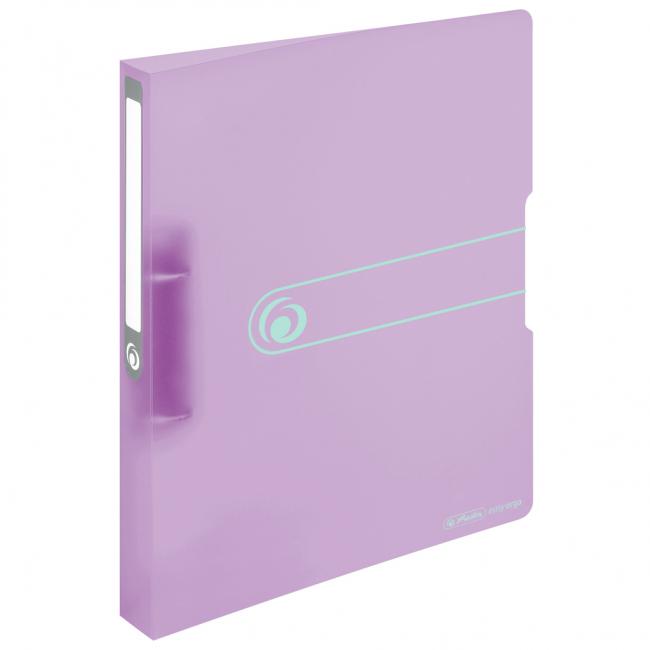 2-Ring-Ordner Herlitz PP 2,5cm transparent flieder