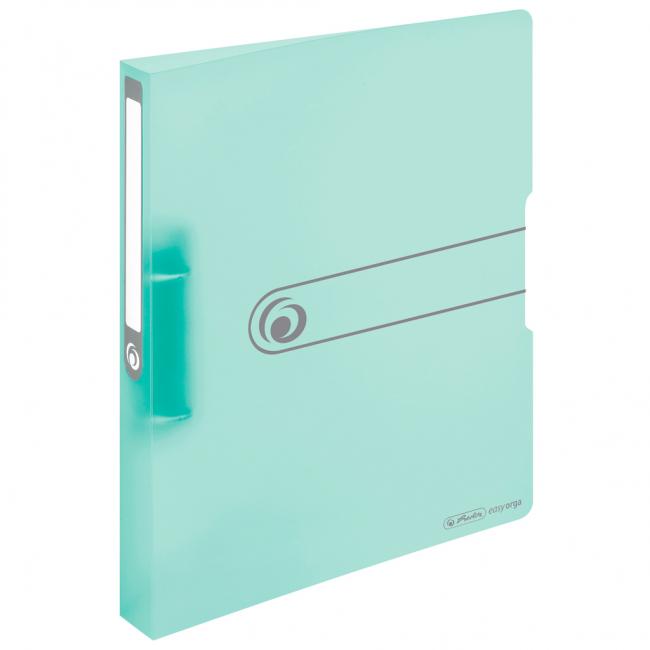2-Ring-Ordner Herlitz PP 2,5cm transparent mint