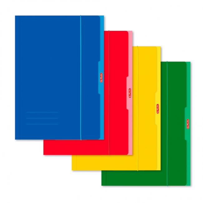 Kartonumschlag mit Gummiband A4 Herlitz UNI Mix
