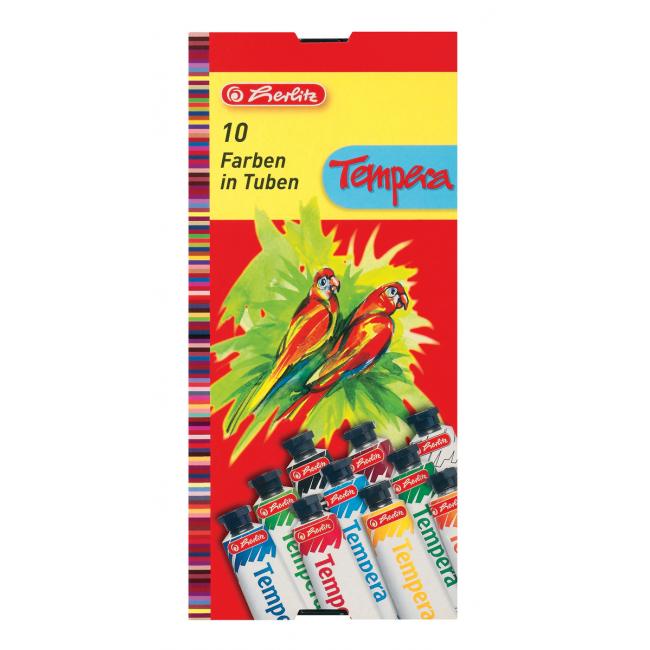 [HL643058] Herlitz Temperafarben 16 ml 10 Farben