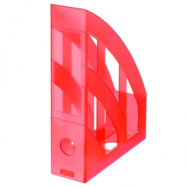 Herlitz Zeitschriftenständer transparent rot